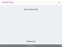 Tablet Screenshot of foundationfairy.com